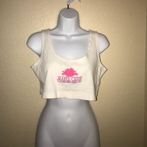 Santa Cruz cropped tank top!